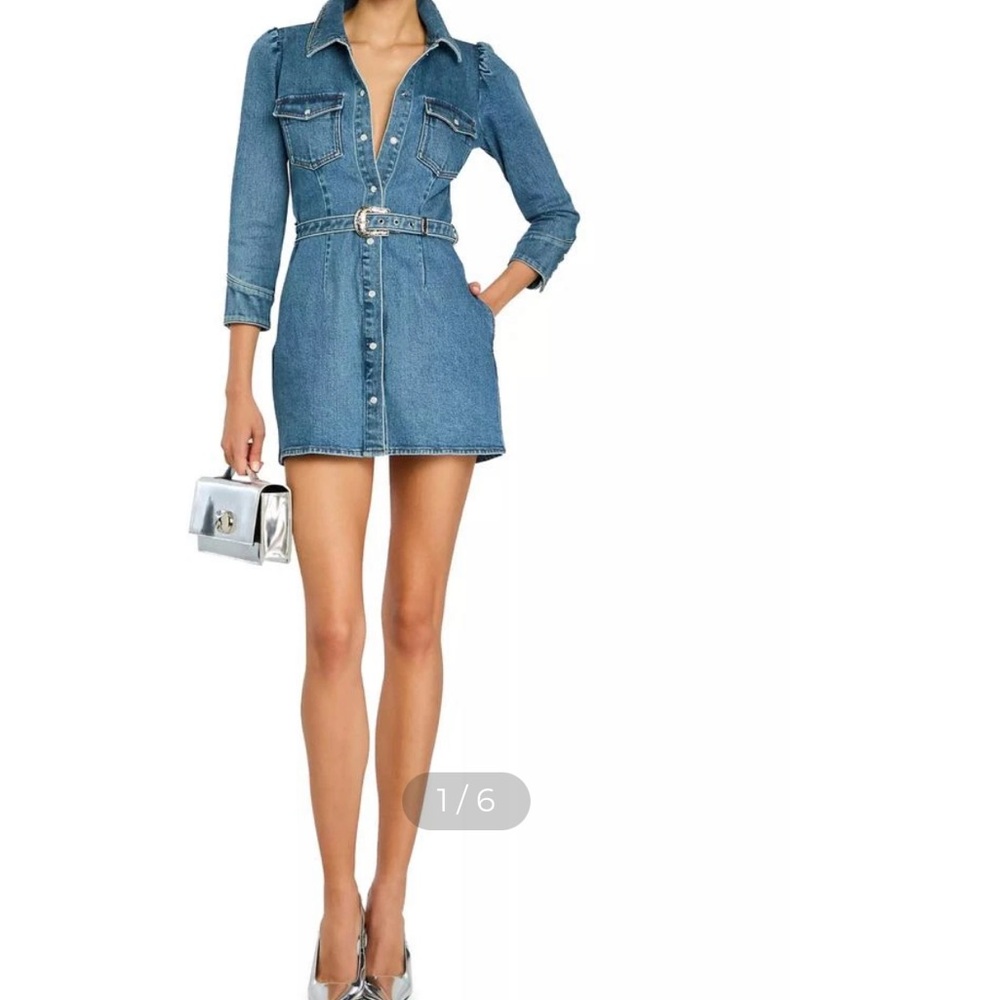 Retrofête Blue Denim Wiley Mini Dress